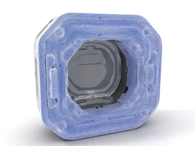 Futuristic Airlock Hatch model pack Low-poly 3D model