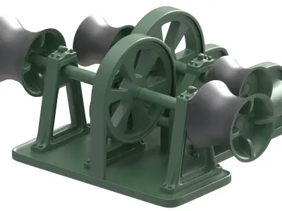 Titanic Steam Winches 3D model