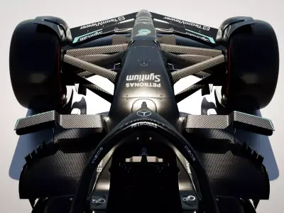 F1 Mercedes W14 Low-poly 3D model