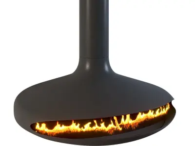Focus creation GYROFOCUS Fireplace 3D model