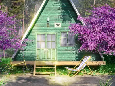 Pioner Camp House  Free 3D model