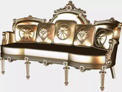 Carved canape for cnc 12 3D model