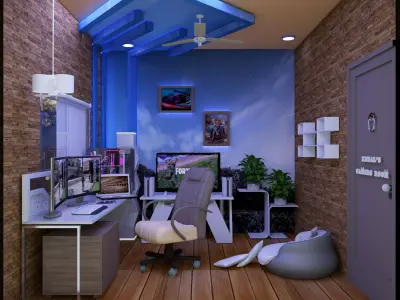 luxury gaming room  3D model