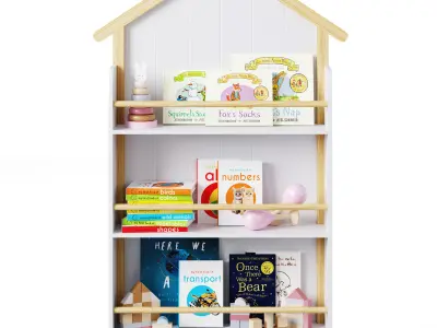 Beach House Bookshelf by Minime 3D model