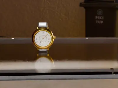 luxury watch Low-poly 3D model