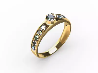 gold ring Free 3D print model