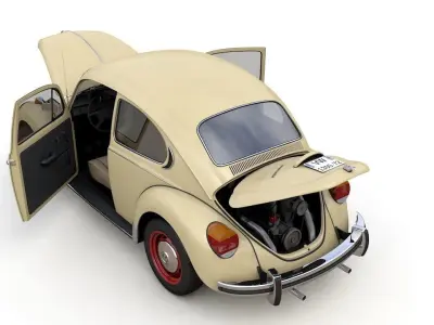 Volkswagen Super Beetle 1972 3D model