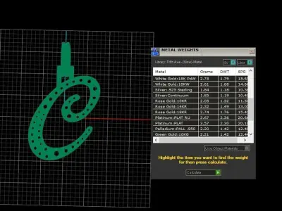 Initial Letter C Necklace Pendant Alphabet Pendant 3D print model