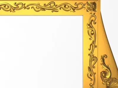 Carved Picture Frame 3D model buy