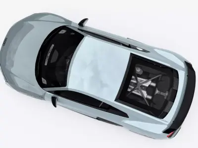 Audi R8 Coupe 2019 Low-poly 3D model
