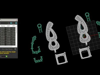 Earring De GRISOGONO 3D print model