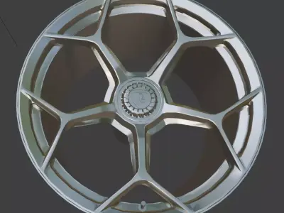 Huracan Performante Spyder OEM Wheels 3D Print Ready 3D print model