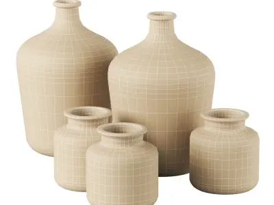 Vase Set 21 3D model