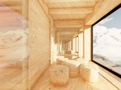 House Chalet Alps - Modern Cottage 3D model