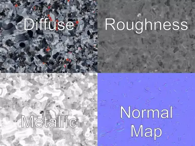 Multi-Valve Inline-6 Engine Advanced Design model pack Low-poly 3D model