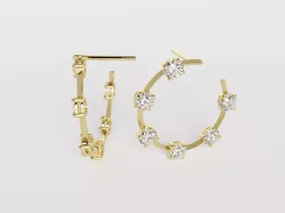 Earrings set 5442 Free 3D print model