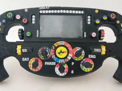 3D Printable Ferrari F1-75 Steering Wheel 3D print model