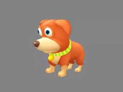 Cartoon puppy dog 3D model