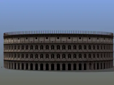 Roman Colosseum Low-poly 3D model