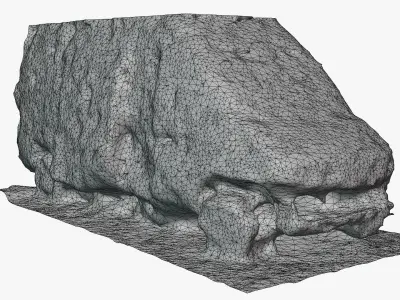 Wrecked van 3D model