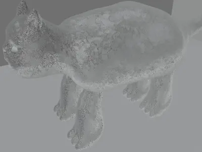 Toy kitten 3D model