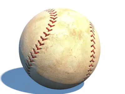 Old Baseball PBR  3D model