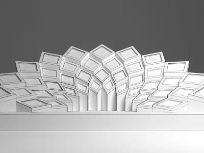 Modern Wedding Stage 3D model