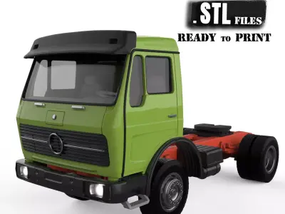3D Printing Benz NG short Cab 3D Model  Ready for Resin and FDM  3D print model