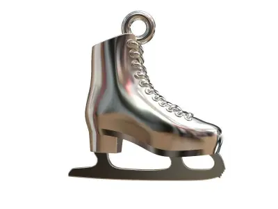 Women Jewelry Pendant Figure Skate 3dm stl ztl obj 3D print model