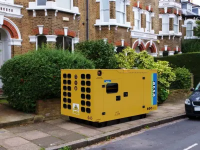 Jenerator power generator Low-poly 3D model