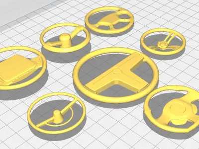 Steering wheel mixed pack 3D print model