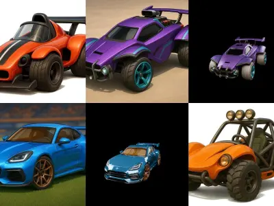 Gt one Car bundle 2 pack 100 glb 3D model