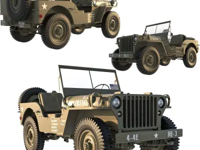 Jeep Willys MP 1942 3D model