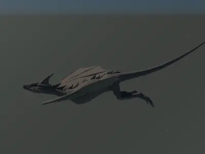 3D Dragon Low-poly 3D model