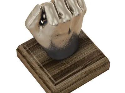 Kingston Hand Fist Decor Sculpture 3D model
