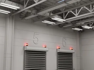 Amazon warehouse   interior  3D model