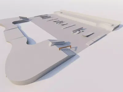 Skatepark-Skate Park PACK  3D model
