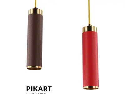 Pendant light Leather ceiling SKU 5213 Free 3D model