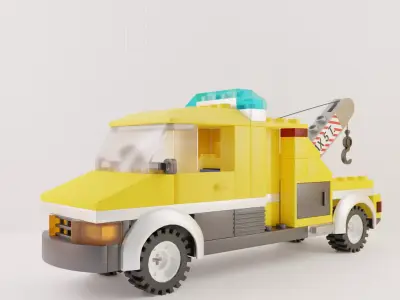 Evacuator Tow Truck LEGO 3D model