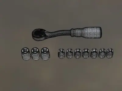 1 to 24 scale mechanic set 2 3D print model