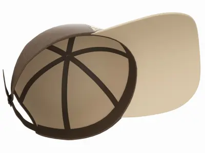 Store display mannequin head with Baseball cap 3D model