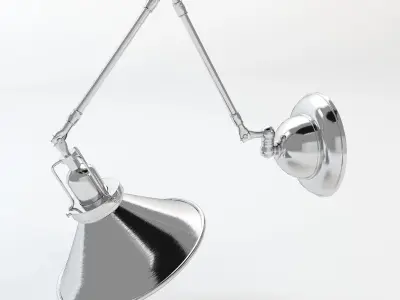 Detail Reed Swing Arm Wall Sconce 3D model