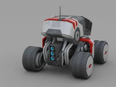 sci-fi truck  3D model