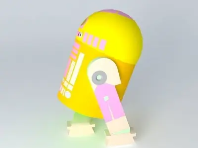 Star Wars R2D2 Free 3D model