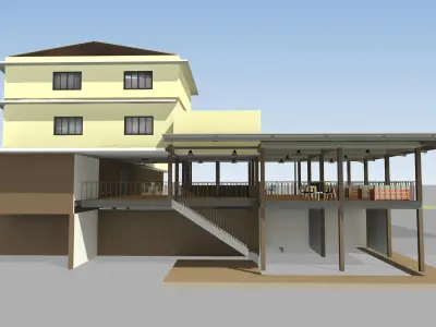 Renovation building by REVIT 3D model