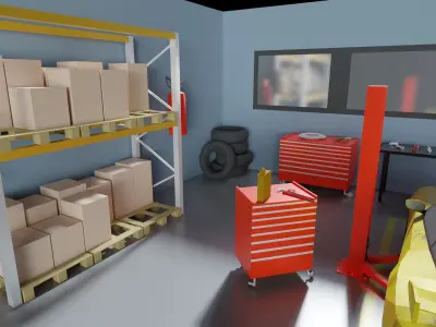 car service 3D model