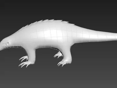 Pangolin Low-poly armadillo Low-poly 3D model