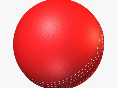 Cricket Ball Low-poly 3D model