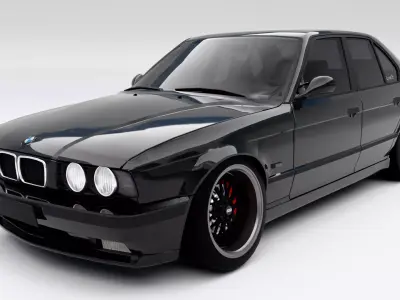 MW E34 Low-poly 3D model