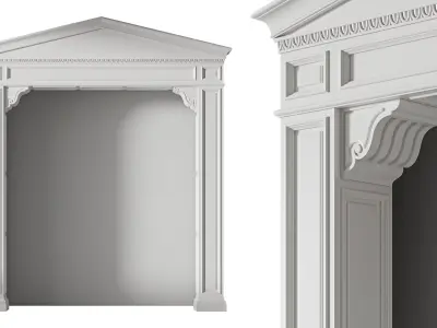  Classic Interior doorway 3D model